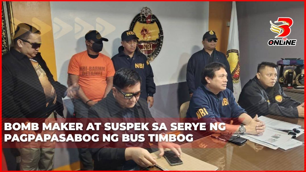 Bomb maker at suspek sa serye ng pagpapasabog ng bus timbog