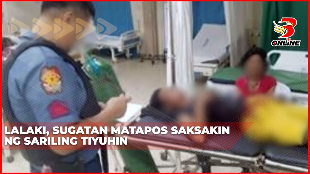 Lalaki, sugatan matapos saksakin ng sariling tiyuhin