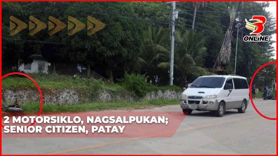 2 motorsiklo, nagsalpukan; Senior citizen, patay