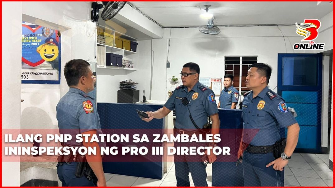 ⁣Ilang PNP Station sa Zambales ininspeksyon ng PRO III Director