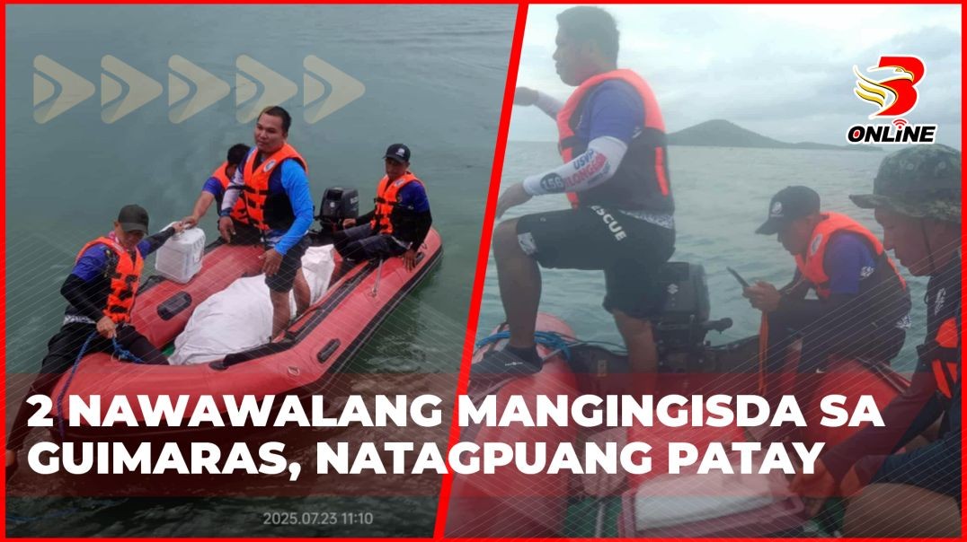 ⁣2 nawawalang mangingisda sa Guimaras, natagpuang patay