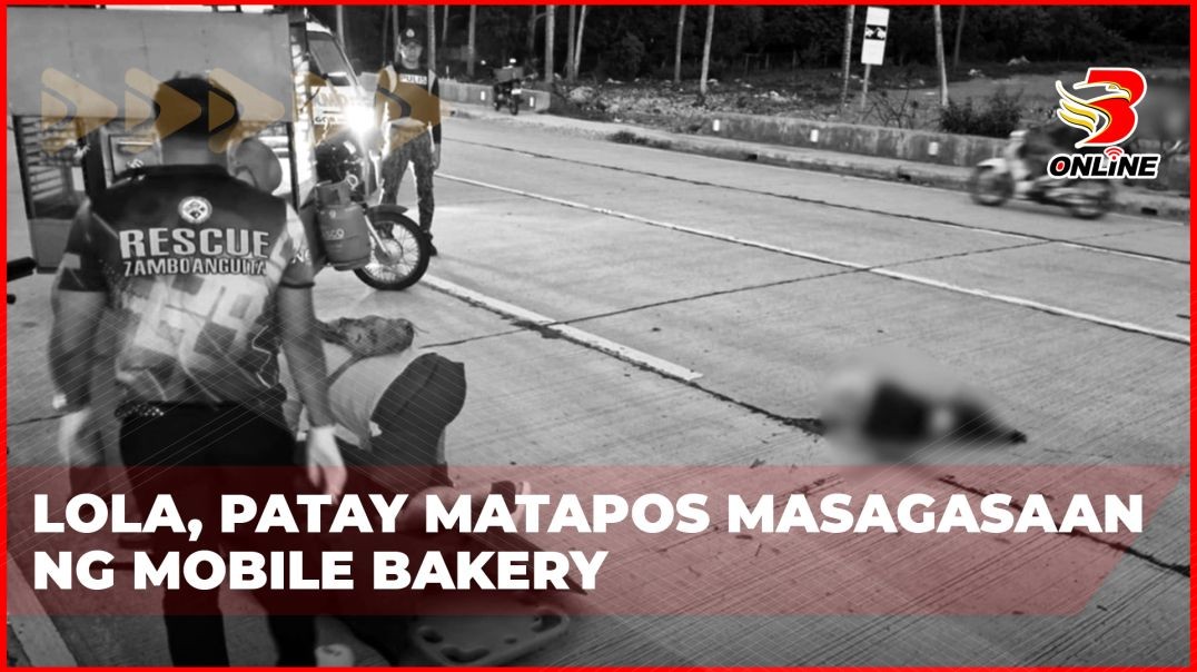 ⁣Lola, patay matapos masagasaan ng mobile bakery