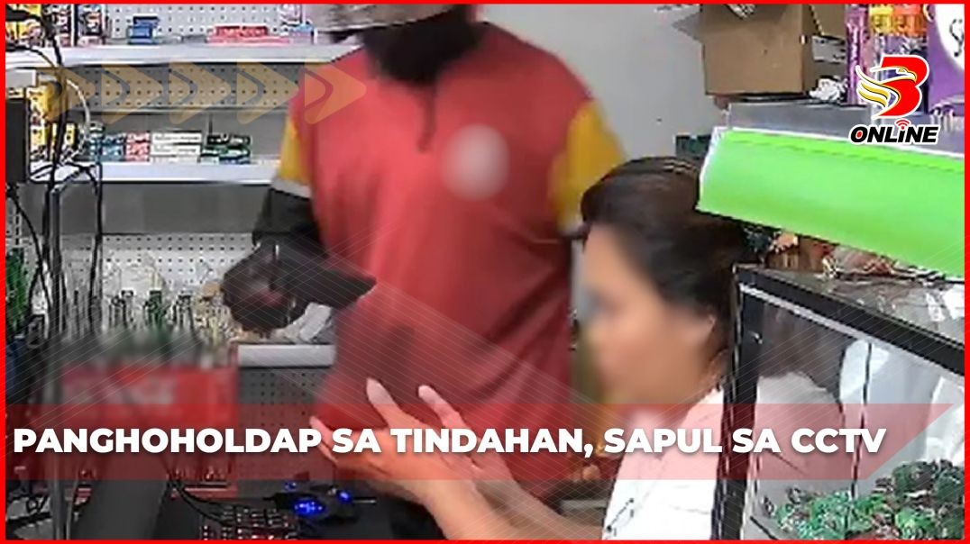 ⁣Panghoholdap sa tindahan, sapul sa CCTV