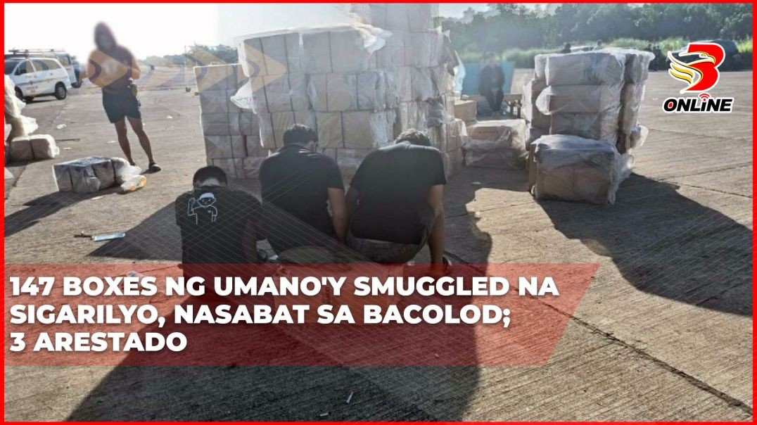 147 boxes ng umano'y smuggled na sigarilyo, nasabat sa Bacolod; 3 arestado