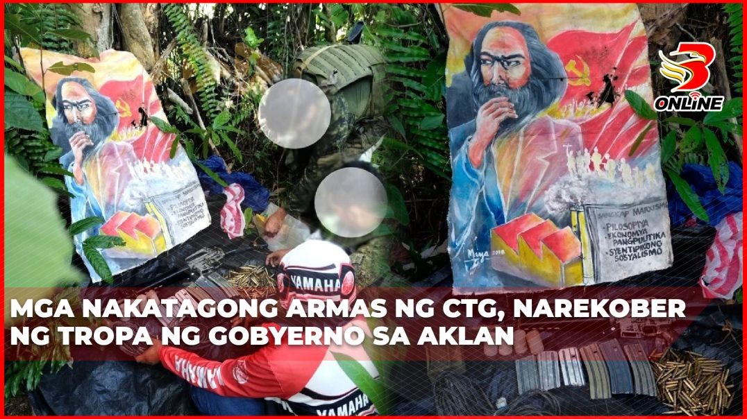 ⁣Mga nakatagong armas ng CTG, narekober ng tropa ng gobyerno sa Aklan