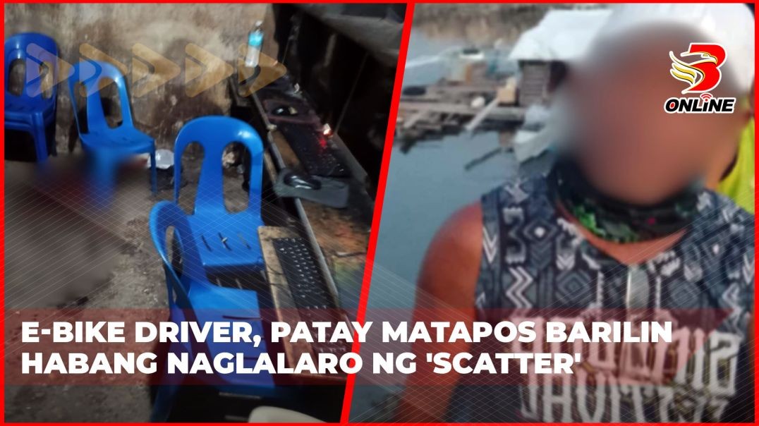 ⁣E-bike driver, patay matapos barilin habang naglalaro ng 'scatter'