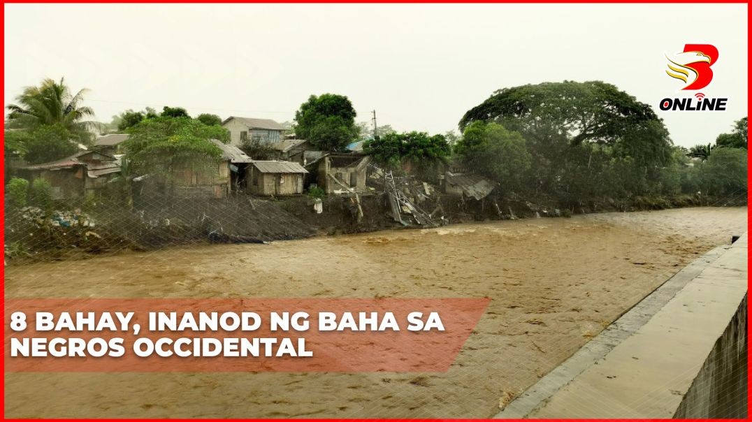 8 bahay, inanod ng baha sa Negros Occidental
