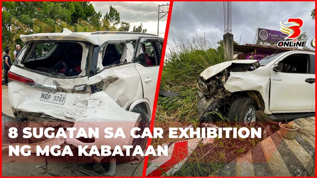 ⁣8 sugatan sa car exhibition ng mga kabataan