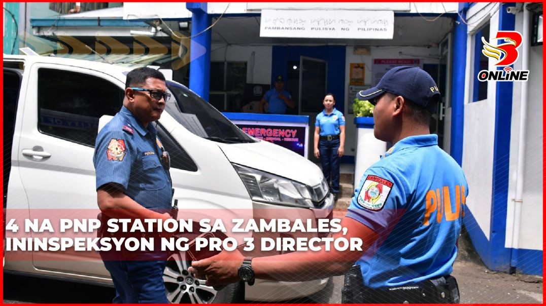 ⁣4 na PNP Station sa Zambales, ininspeksyon ng PRO 3 Director