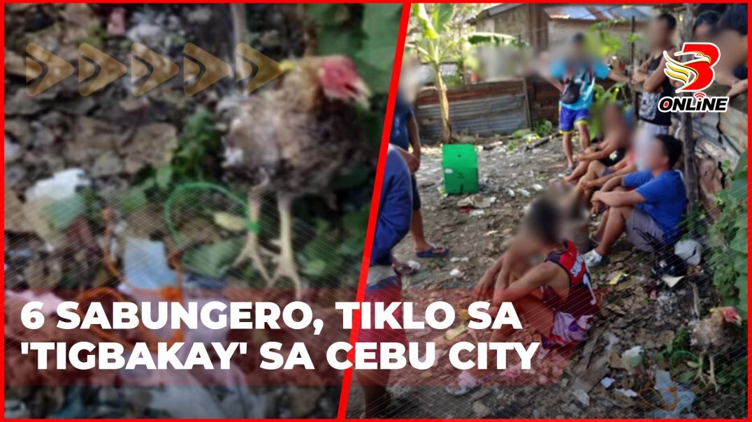 ⁣6 sabungero, tiklo sa 'tigbakay' sa Cebu City