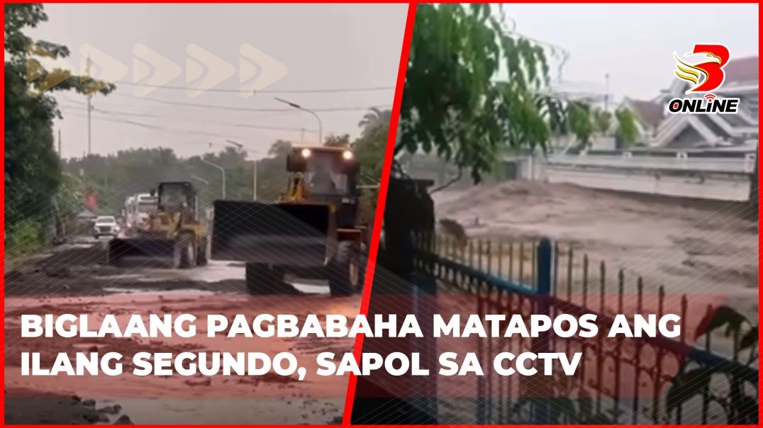 ⁣Biglaang pagbabaha matapos ang ilang Segundo, sapol sa CCTV