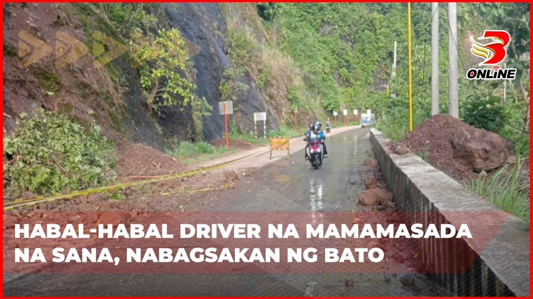 ⁣Habal-habal driver na mamamasada na sana, nabagsakan ng bato