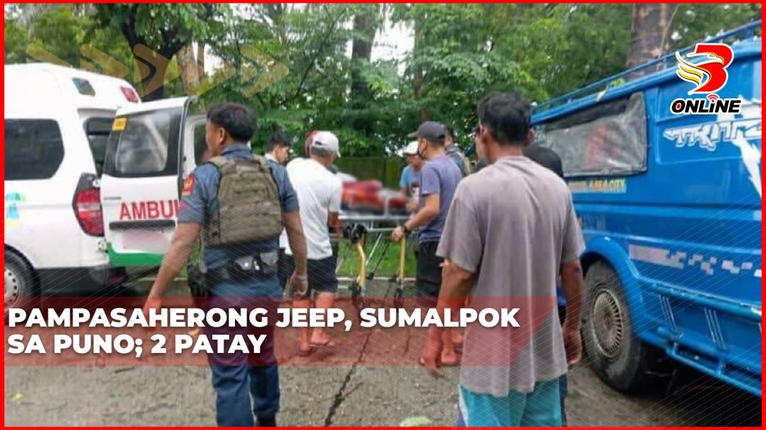 Pampasaherong jeep, sumalpok sa puno; 2 patay