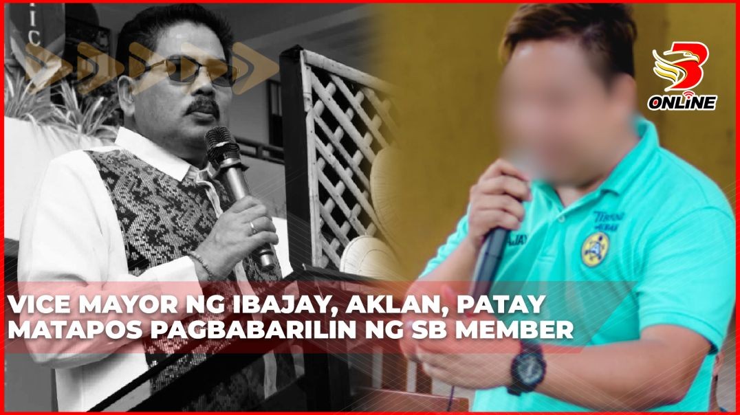 ⁣Vice Mayor ng Ibajay, Aklan, patay matapos pagbabarilin ng SB member