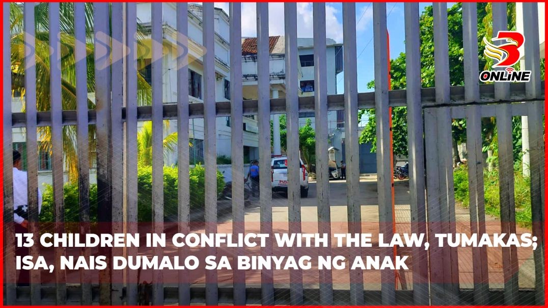 ⁣13 Children in Conflict with the Law, tumakas; Isa, nais dumalo sa binyag ng anak