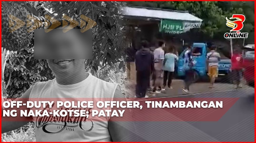 ⁣Off-duty police officer, tinambangan ng naka-kotse; patay