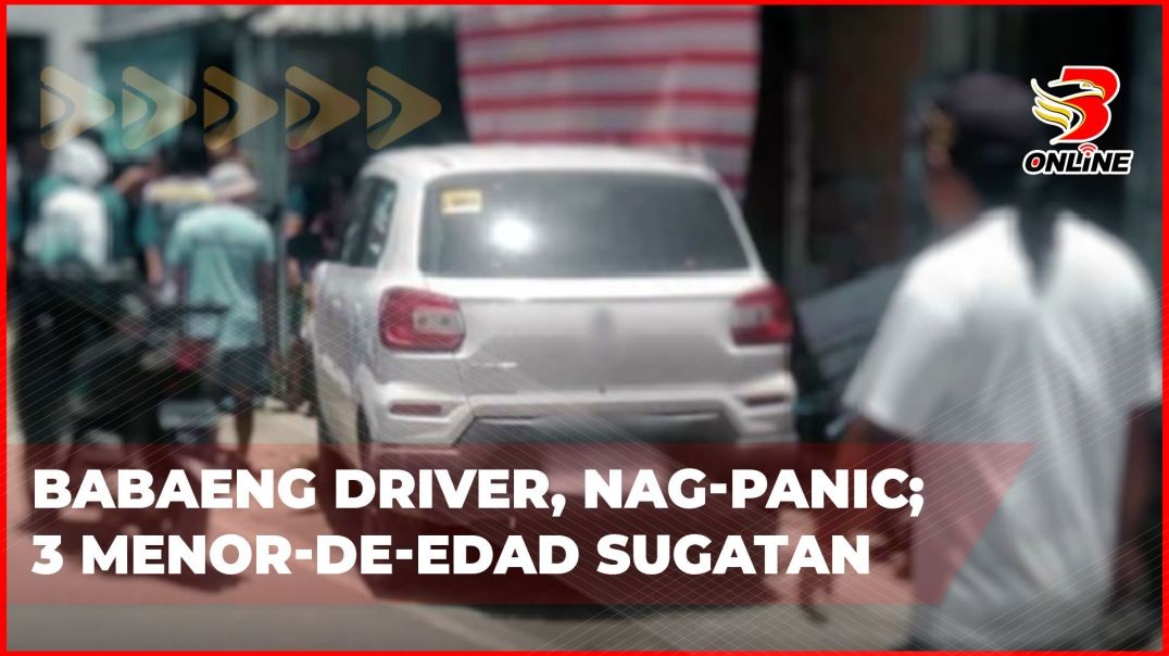 ⁣Babaeng driver, nag-panic; 3 menor-de-edad sugatan