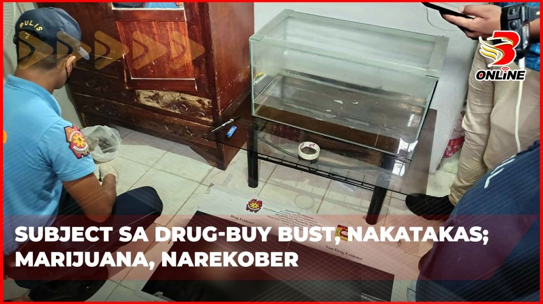 ⁣Subject sa drug-buy bust, nakatakas;Marijuana, narekober