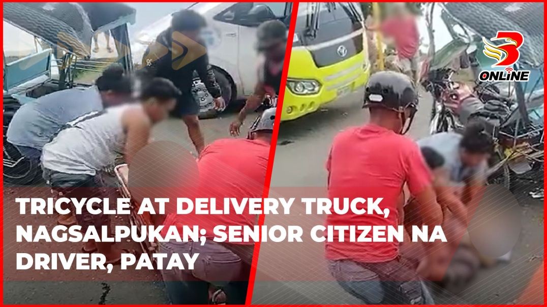 ⁣Tricycle at delivery truck, nagsalpukan; Senior Citizen na driver, patay