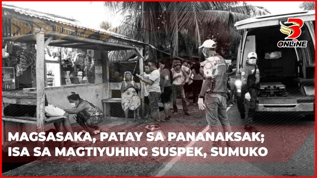 ⁣Magsasaka, patay sa pananaksak; isa sa magtiyuhing suspek, sumuko