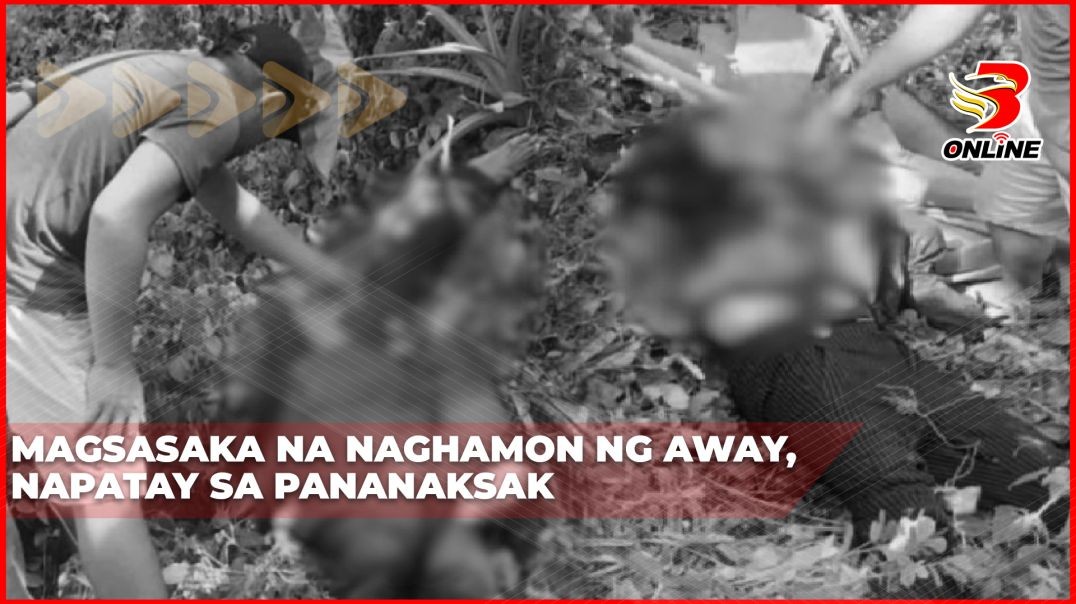 ⁣Magsasaka na naghamon ng away, napatay sa pananaksak