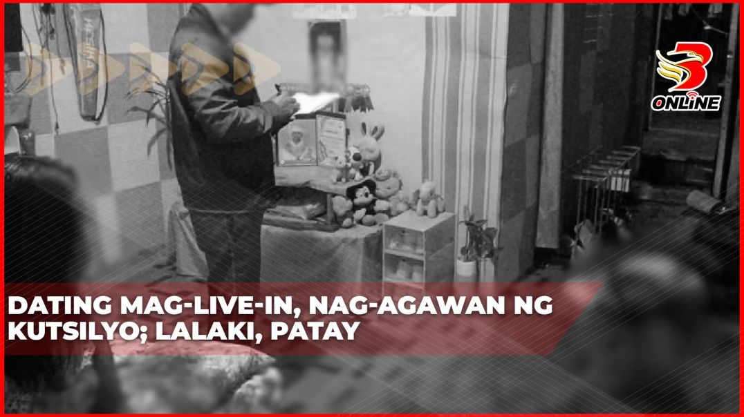 ⁣Dating mag-live-in, nag-agawan ng kutsilyo; Lalaki, patay