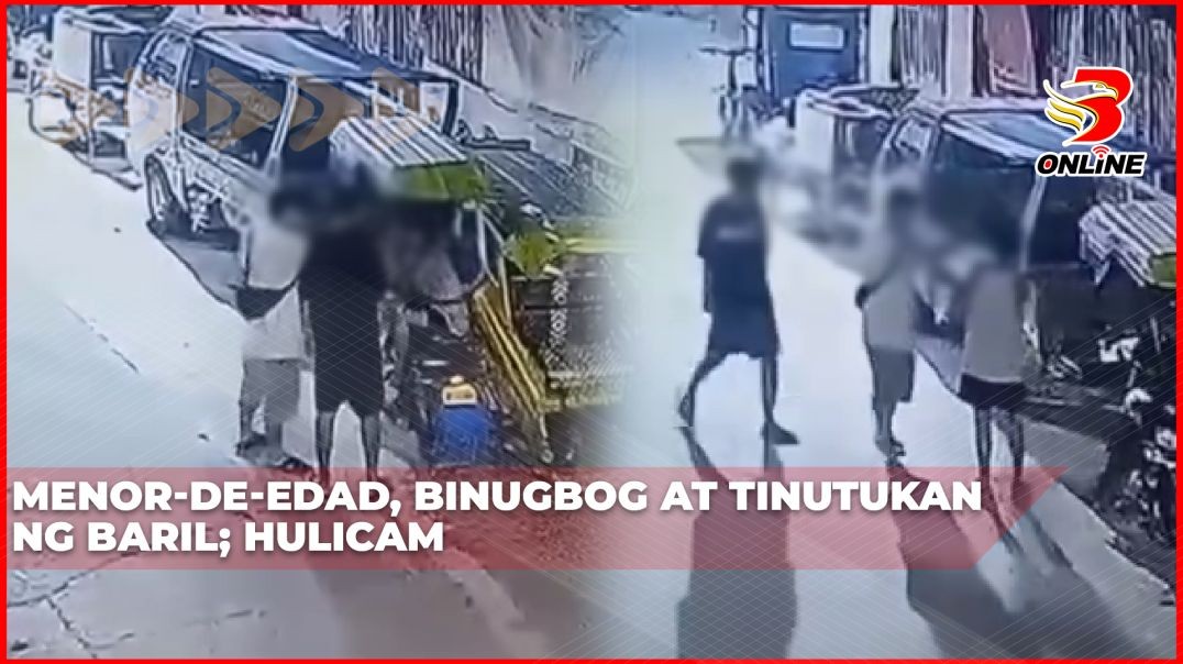 ⁣Menor-de-edad, binugbog at inutukan ng baril; Hulicam