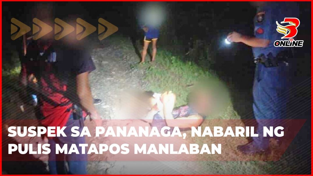 ⁣Suspek sa pananaga, nabaril ng pulis matapos manlaban