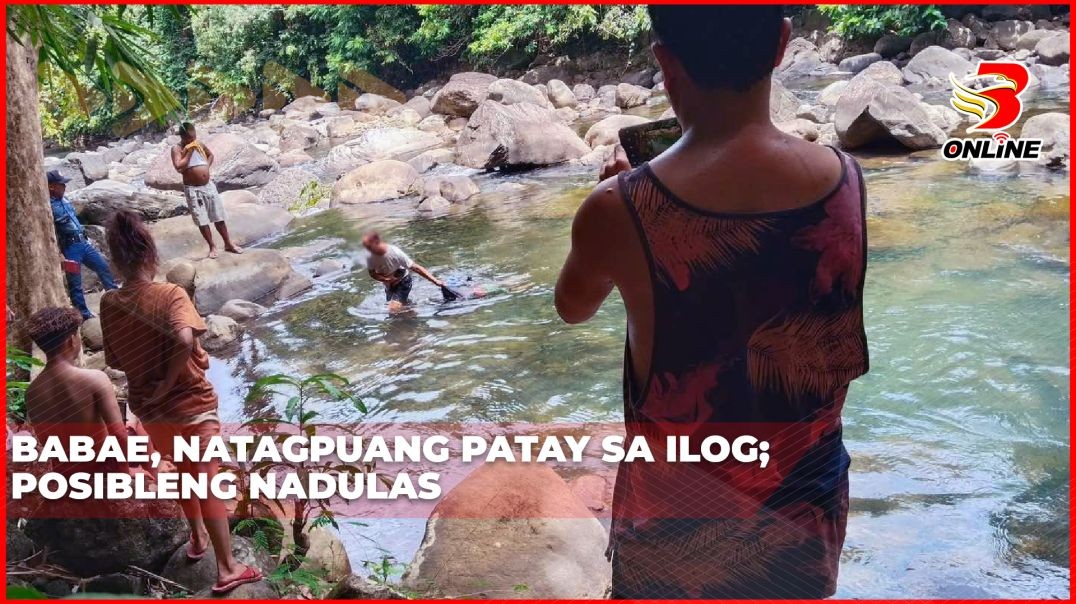 ⁣Babae, natagpuang patay sa ilog; posibleng nadulas
