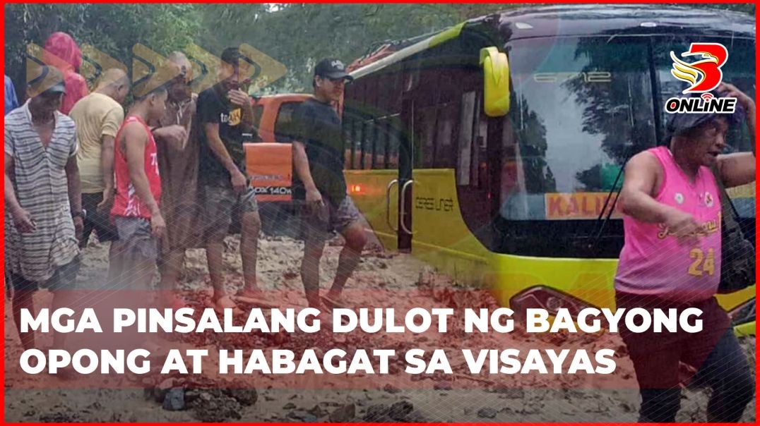 ⁣Mga pinsalang dulot ng Bagyong Opong at Habagat sa Visayas