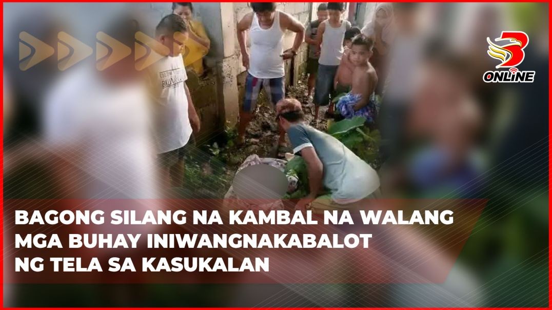 ⁣Bagong silang na kambal na walang mga buhay iniwang nakabalot ng tela sa kasukalan