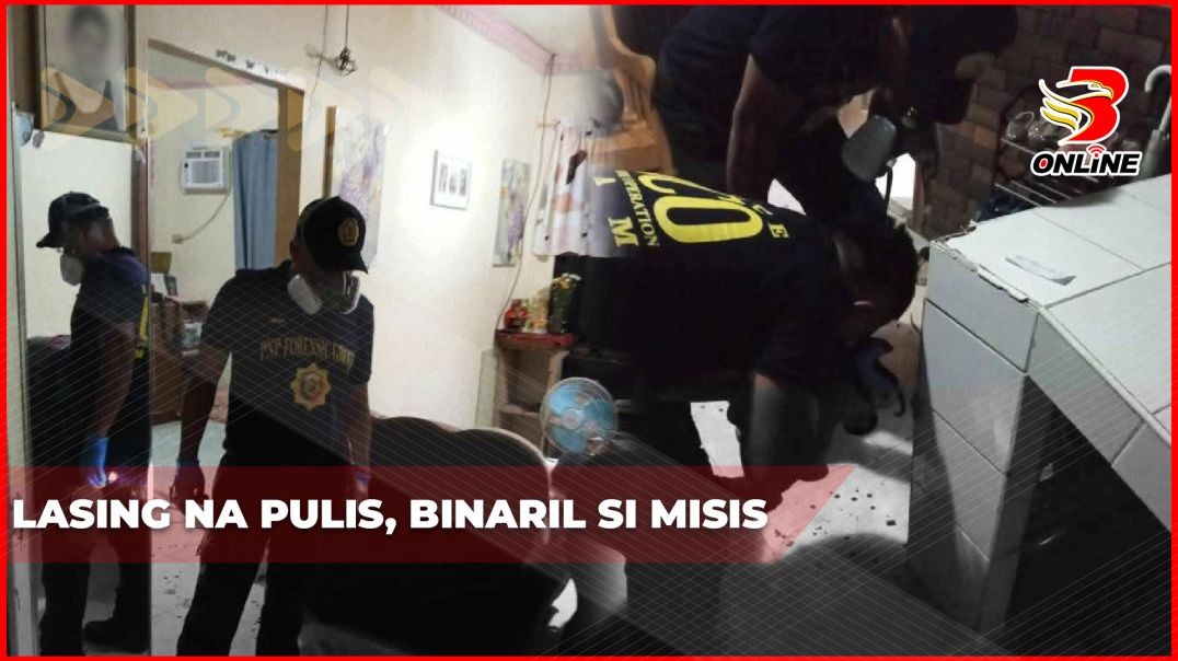 Lasing na pulis, binaril si misis