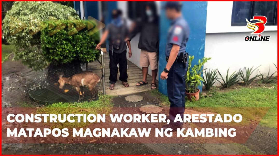 ⁣Construction worker, arestado matapos magnakaw ng kambing