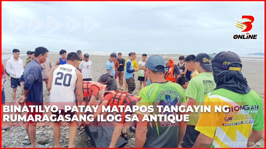 ⁣Binatilyo, patay matapos tangayin ng rumaragasang ilog sa Antique