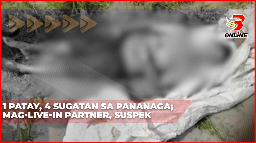 ⁣1 patay, 4 sugatan sa pananaga; Mag-live-in partner, suspek
