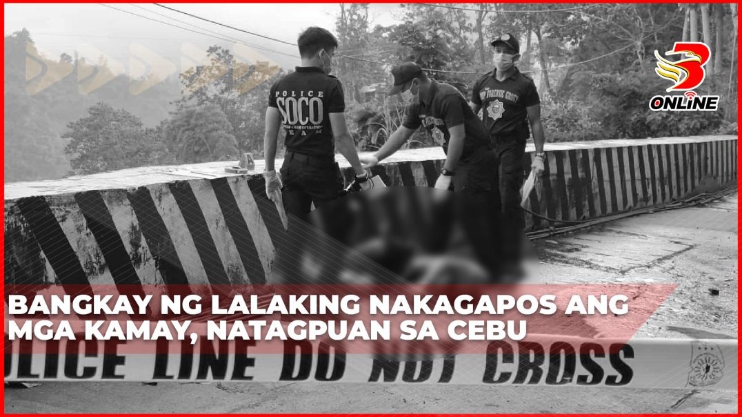 ⁣Bangkay ng lalaking nakagapos ang mga kamay, natagpuan sa Cebu
