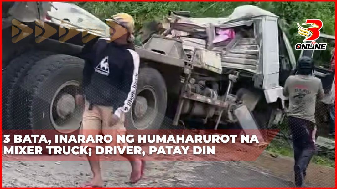 3 bata, inararo ng humaharurot na mixer truck; driver, patay din