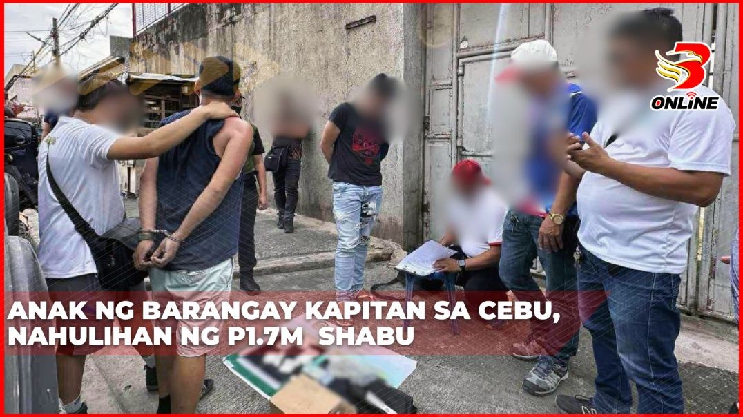 ⁣Anak ng barangay kapitan sa Cebu, nahulihan ng P1.7M  shabu