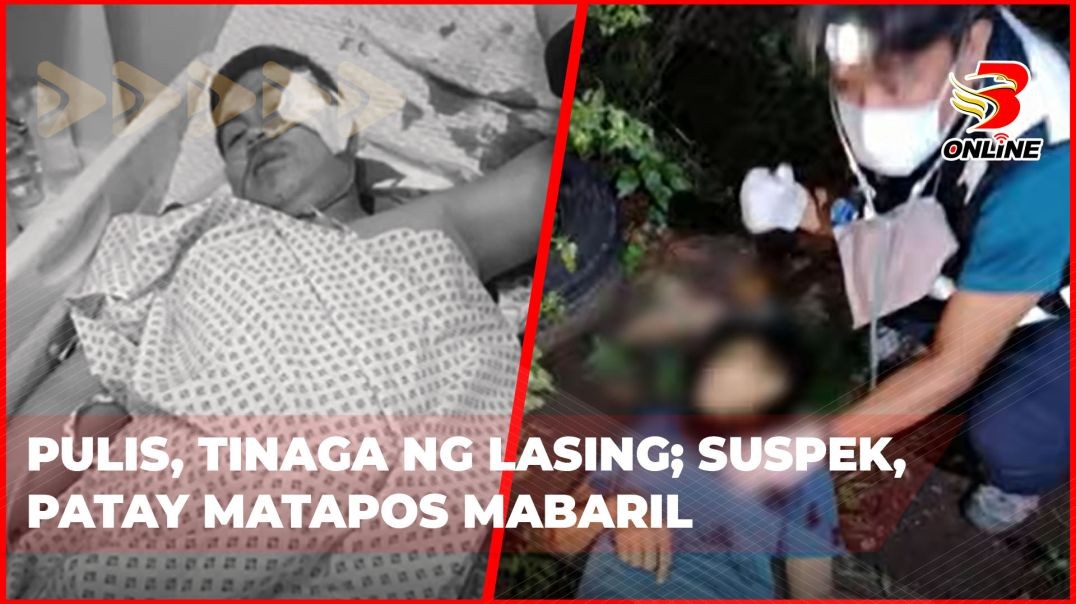 ⁣Pulis, tinaga ng lasing; suspek, patay matapos mabaril