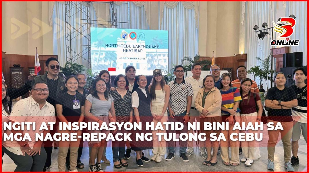 ⁣Ngiti at inspirasyon hatid ni BINI Aiah sa mga nagre-repack ng tulong sa Cebu