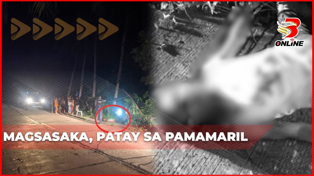 ⁣Magsasaka, patay sa pamamaril