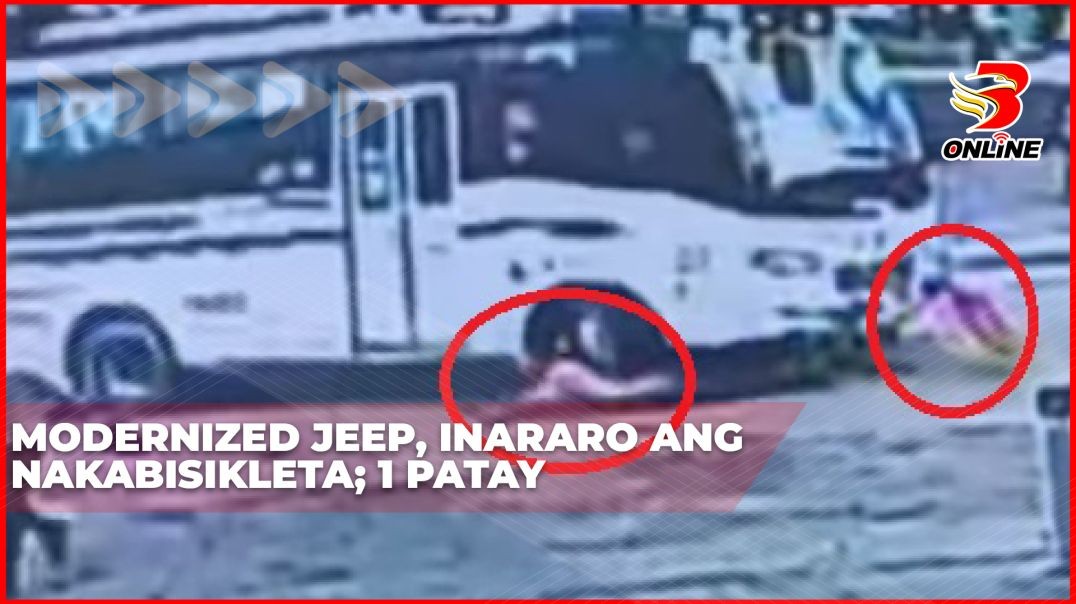 ⁣Modernized jeep, inararo ang nakabisikleta; 1 patay