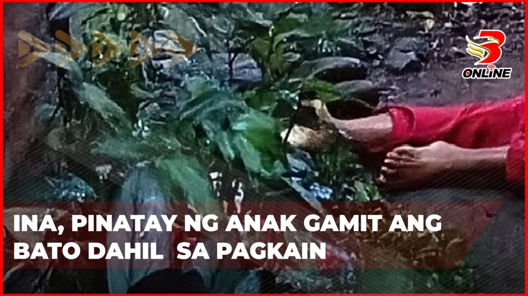 ⁣Ina, pinatay ng anak gamit ang bato dahil  sa pagkain