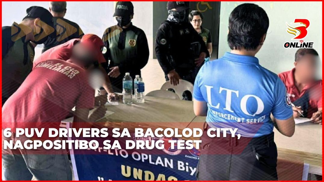 ⁣6 PUV drivers sa Bacolod City, nagpositibo sa drug test