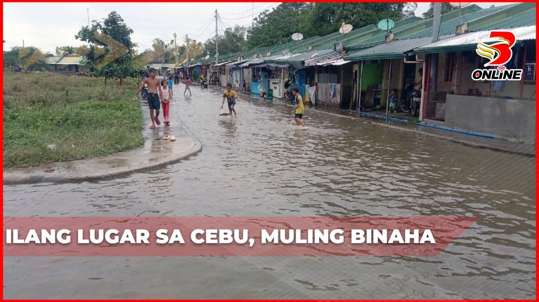 ⁣Ilang lugar sa Cebu, muling binaha