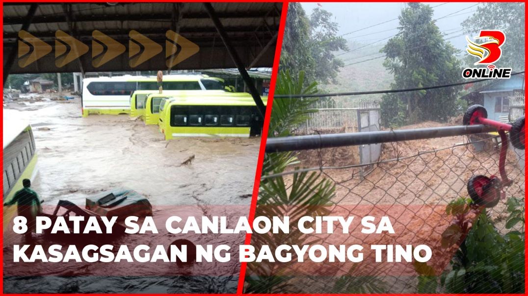 ⁣8 patay sa Canlaon City sa kasagsagan ng Bagyong Tino