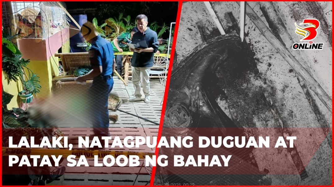 ⁣Lalaki, natagpuang duguan at patay sa loob ng bahay