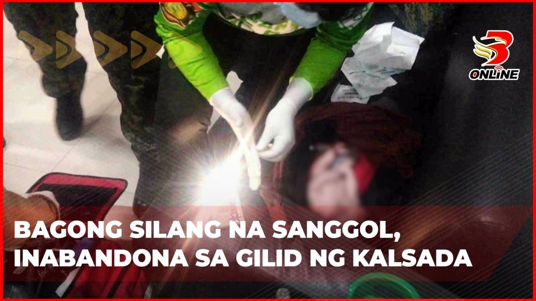 ⁣Bagong silang na sanggol, inabandona sa gilid ng kalsada