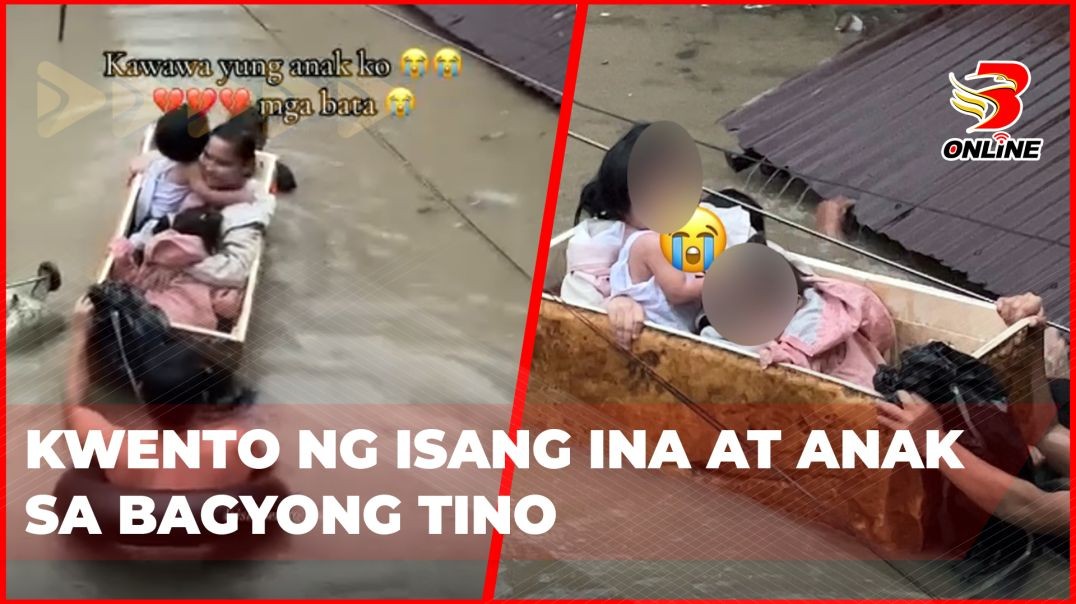 ⁣Kwento ng isang ina at anak sa Bagyong Tino