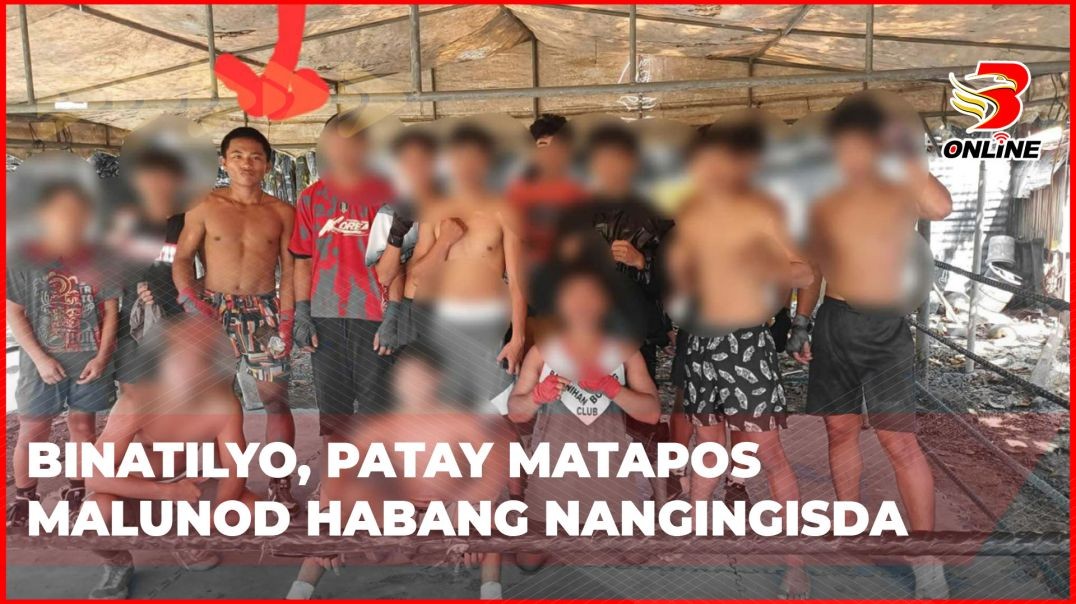 ⁣Binatilyo, patay matapos malunod habang nangingisda